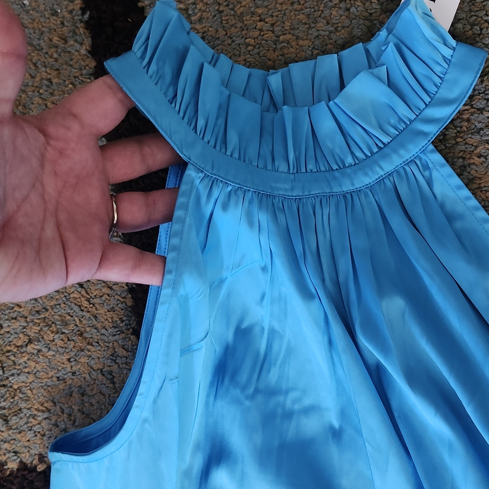 Vibrant Blue Sleeveless Dress